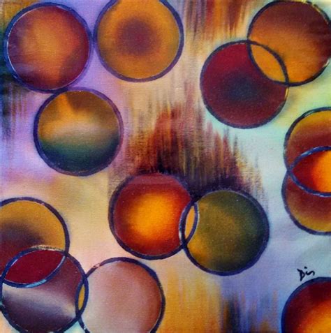 Circles Abstract Painting By Diane Wisehart Saatchi Art