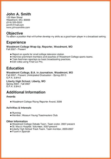 Cv for students with no experience (free template). resume template for teenagers skinalluremedspa | Student ...