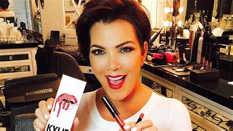 kris jenner finally gets kylie lip kit named after her shows off new color on twitter