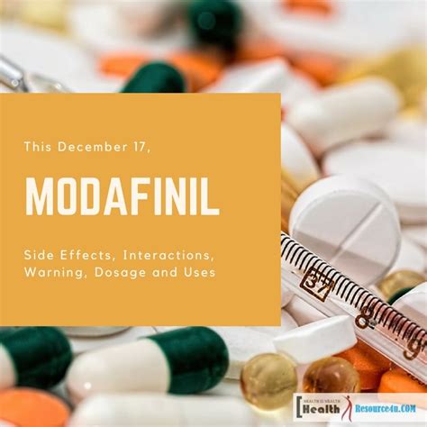 Modafinil Side Effects Interactions Warning Dosage And Uses
