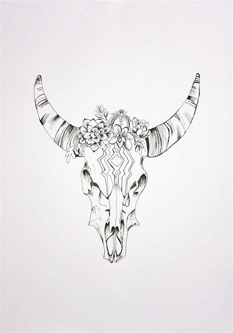 Cow Skull Cow Skull Cow Drawing Cow