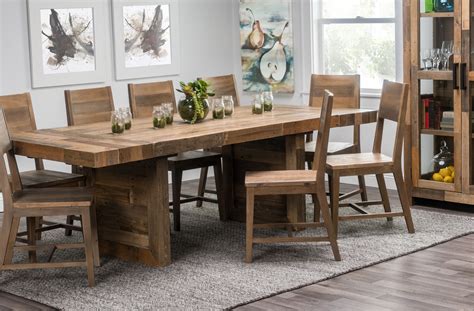 Solid Wood Dining Table Flower Love