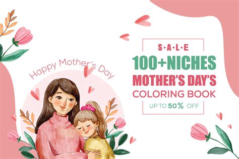 Mothers Day Coloring Book Niches Kdp Graphic By Sketch Kingdom Creative Fabrica