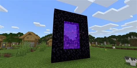 Minecraft Player Creates Incredible Redstone Activated Nether Portal