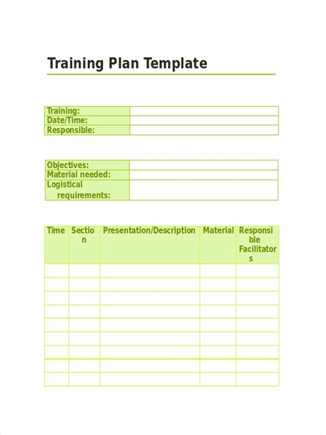 Training Schedule Examples 27 In Pdf Docs Sheets Excel Ms