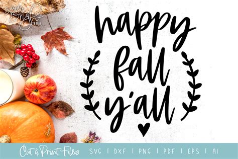 Free Svg Happy Fall Yall Svg Sublimation Transfer File For Cricut