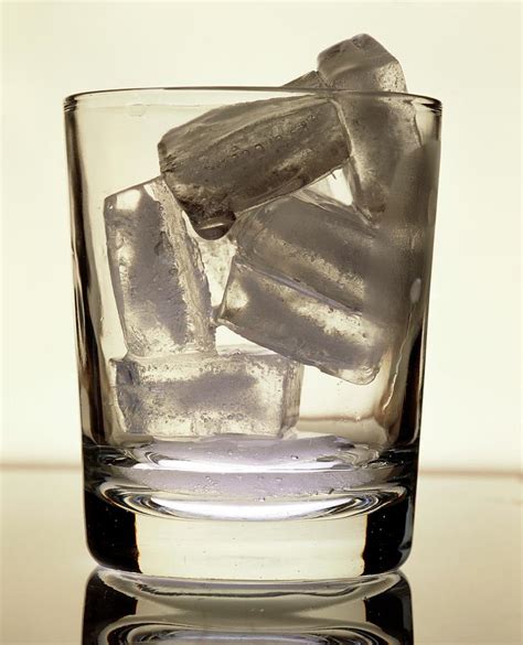 View Of A Glass Of Ice Cubes 1 Photograph By Adrienne Hart Davis