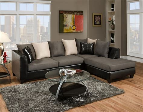 That is the mattress and furniture super center difference! Sierra 4184 Grey Sectional | 4184-02 | Living Room Groups ...