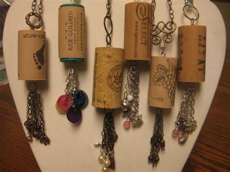 Wine Cork Charm Necklaces By Deliriousbluejewelry On Etsy 800 Cork