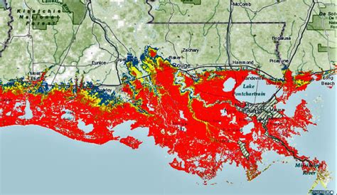 New Storm Surge Maps From Weather Service Show Worst Case Models The Lens