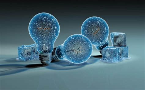 Ice Bulbs Creative Design 3d Wallpapers Hd Desktop