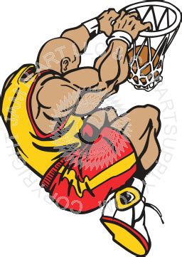 Basketball player dunking drawing female images easy dribbling. Basketball Player Slam Dunk Color