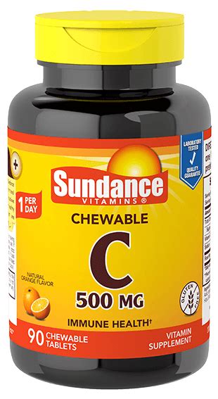 Doză mare de vitamina c cu o absorbție de 2 ori mai bună decât acidul ascorbic obișnuit. Vitamin C 500 mg Chewable - Sundance Vitamins