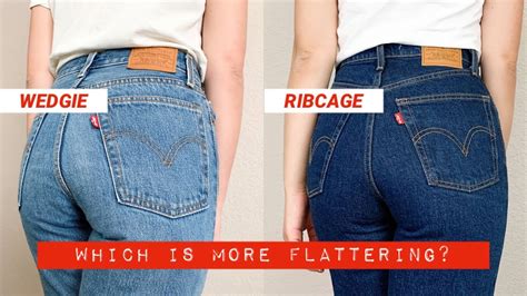 Levi S Wedgie Vs Ribcage Jeans Review Comparison Youtube