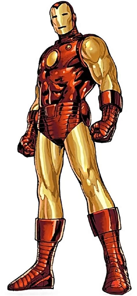 Iron Man Armour Suit Mk V Golden Avenger Marvel Comics