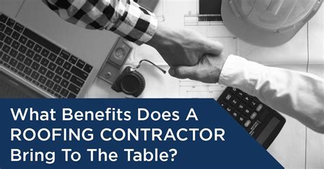 All of the big name referral companies choose which contractors to send you, not based on your needs, but on a rotating referral system, based on the needs of the referral company to. What Benefits Does A Roofing Contractor Bring To The Table ...