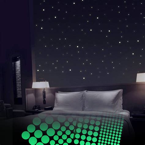 Glow In The Dark Stars For Ceiling Or Wall Stickers 400 Adhesive Dots