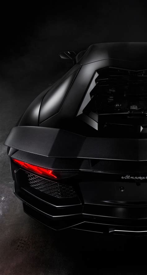 Lamborghini Matte Black 4k 744x1392 Wallpaper