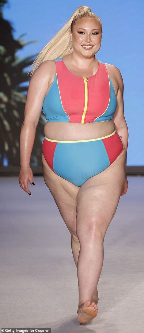 Hayley Hasselhoff Leads The Plus Size Glamour As She Walks The Catwalk During Miami Swim Week