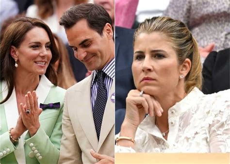 roger federer and kate middleton s closeness doesn t sit well with wife mirka as the swiss gets