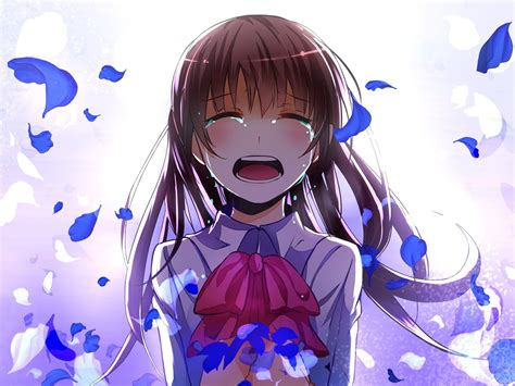 Wallpaper Tears Anime Girl Crying Resolution X Wallpx Hot Sex Picture