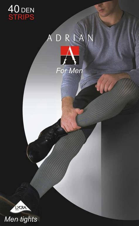 Adrian Stripes Patterned Opaque Men S Tights Adrian Stripes Men S