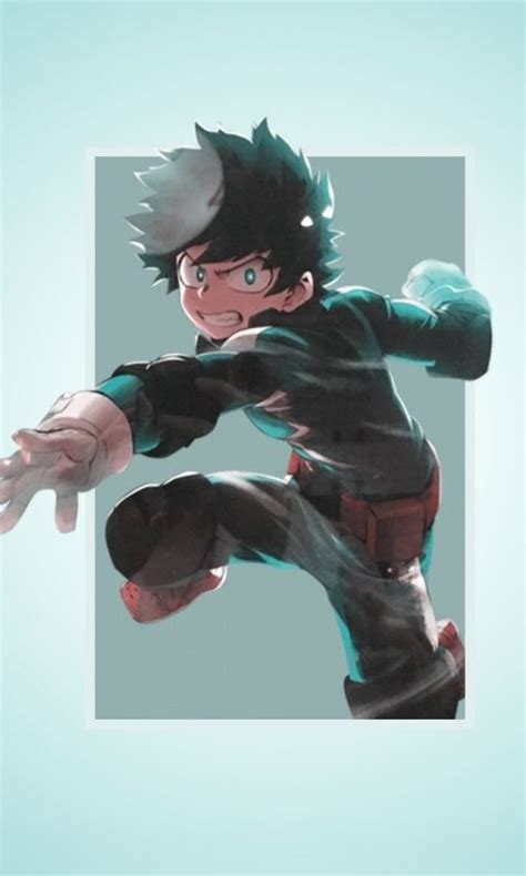 Angry Izuku Midoriya Anime Boy Minimal 480x800 Wallpaper Anime