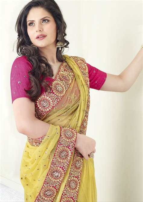 Zareen Khan In Saree Sari South Indian Sarees Actress Dresses