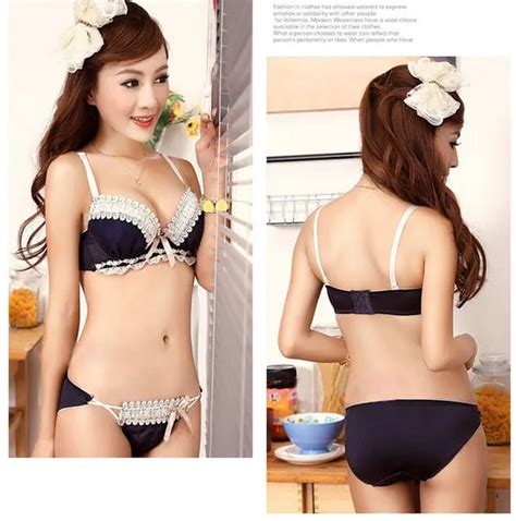 Hot Sale Japanese Sexy Sweet Lace Push Up Underwear Set Of Lingerie Beautiful Sexy Brassiere Set