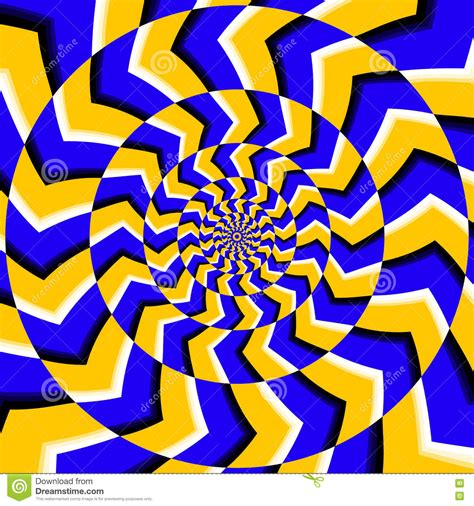 Illusion Vector Optical 3d Art Rotation Dynamic Optical Effect Swirl