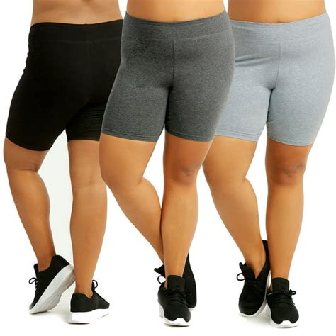 Sofra Ladies Cotton 15 Outseam Shorts Plus Size