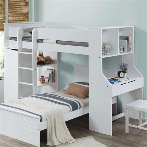 Acme Furniture Ragna Twin Loft Bed With Desk A1 Furniture And Mattress