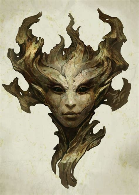 Dryad Portrait Poster By Yasen Stoilov Displate Character Art