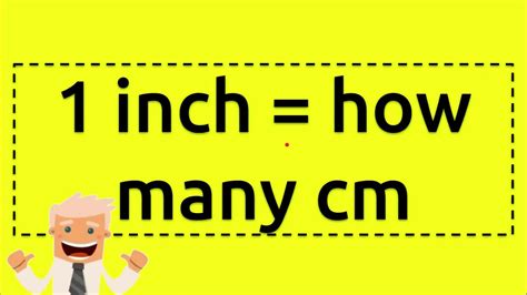 10 cm in inches ? 1 inch = how many cm - YouTube