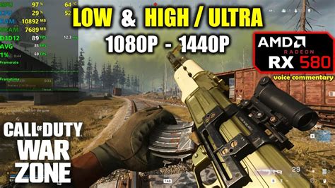 Rx 580 Call Of Duty Warzone Battle Royale 1080p And 1440p Low