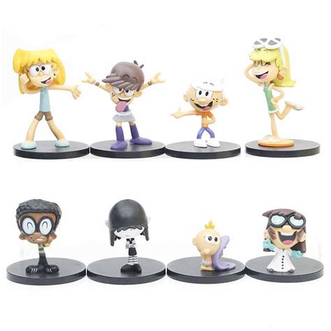The Loud House Figure 8 Pack Lincoln Clyde Lori Lily Leni Lucy Lisa