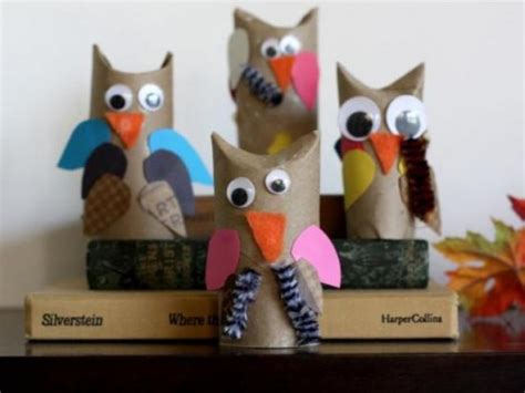 Cute Diy Cardboard Tube Owls Kidsomania