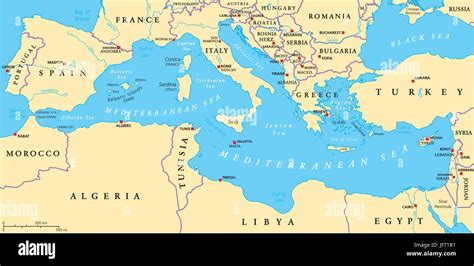 Adriatic Sea World Map Map Vector