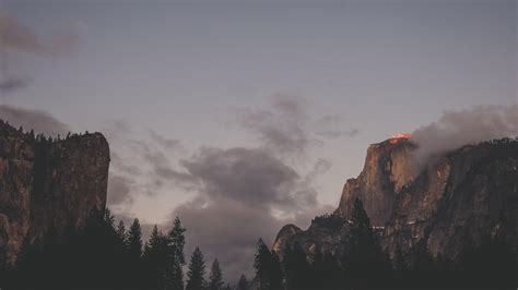 Moody Half Dome Sunset Yosemite National Park Oc 6000x3376 R
