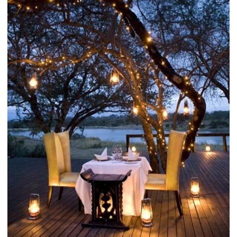 Date Night Romantic Dinner Backyard Outdoor Patio