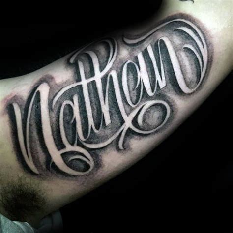 Fortunately, we have many unique tattoo font styles for men and women, such as calligraphy, cursive, and traditional styles. 90 Script Tattoos For Men - Cursive Ink Design Ideas