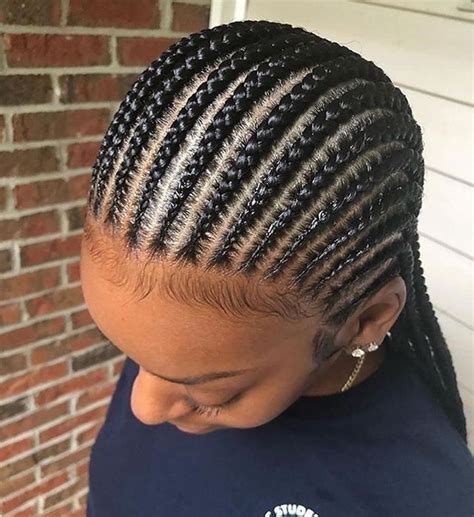 Straight Back Feed In Braids