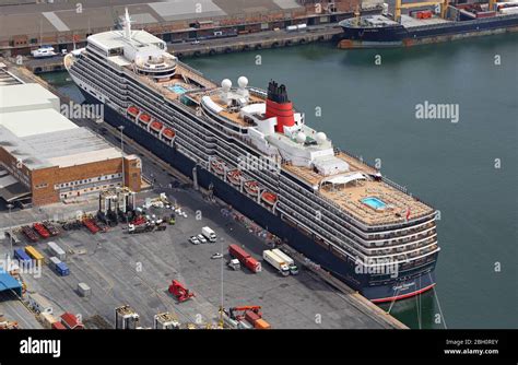 Aerial Photo Of Cruise Ships At Cape Town Cruise Terminal Stock Photo
