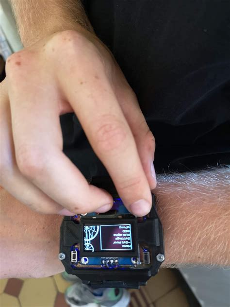 SKL3 Cyberpunk Arduino Smartwatch With 1 3 Inch OLED Display