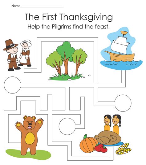 10 Best Printable Thanksgiving Worksheets Pdf For Free At Printablee