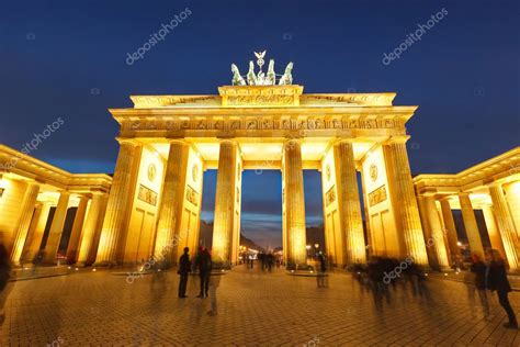 Brandenburg Gate At Night Stock Photo By ©sborisov 11854584