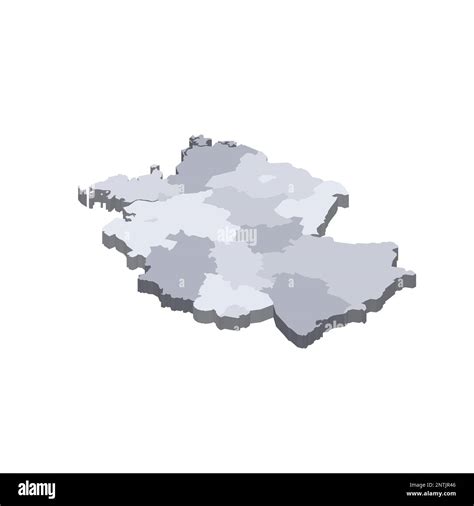 Germany Political Map Of Administrative Divisions Federal States 3d