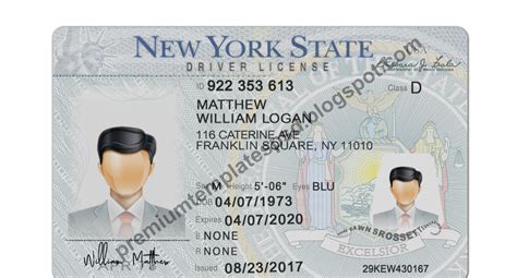 New York Drivers License Psd Template Driver License Psd