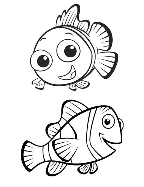 71 finding nemo printable coloring pages for kids. New Printable Disney " Finding Nemo " Animal Coloring Pages