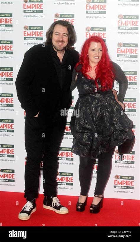 Jonathan Ross And His Wife Jane Goldman Arrive At The Empire Film Awards At The Grosvenor House